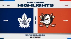 Обзор матча НХЛ | Анахайм - Торонто (31.03.2026)