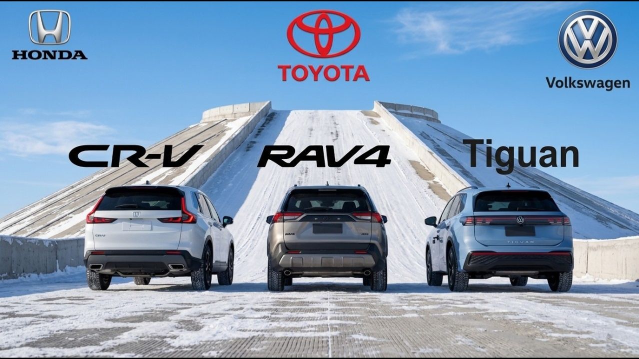 Самый безопасный и проходимый SUV? RAV4 vs CR-V vs Tiguan