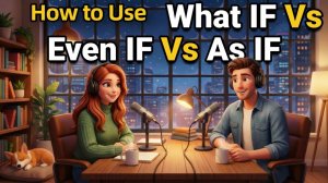 How to Use WHAT IF vs EVEN IF vs AS IF in Everyday English | Daily English Conversations