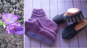 За окном весна😊 продолжаю вязать тапочки