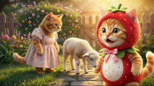 Котёнок идёт на странный шум в саду... То, что он там найдёт, вас удивит