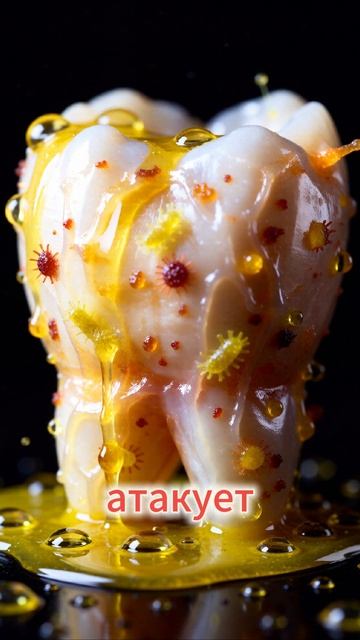 Как на самом деле развивается кариес (шаг за шагом)🦠🦠🦠