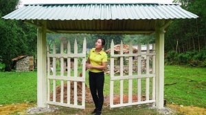 Строю ворота на ферме с бетонными колоннами. Серия 28. Се