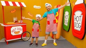 100 слоев еды Челлендж для детей