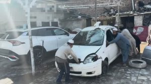 Восстановление затоталенной тойоты после ДТП. Пакистанская автомастерская