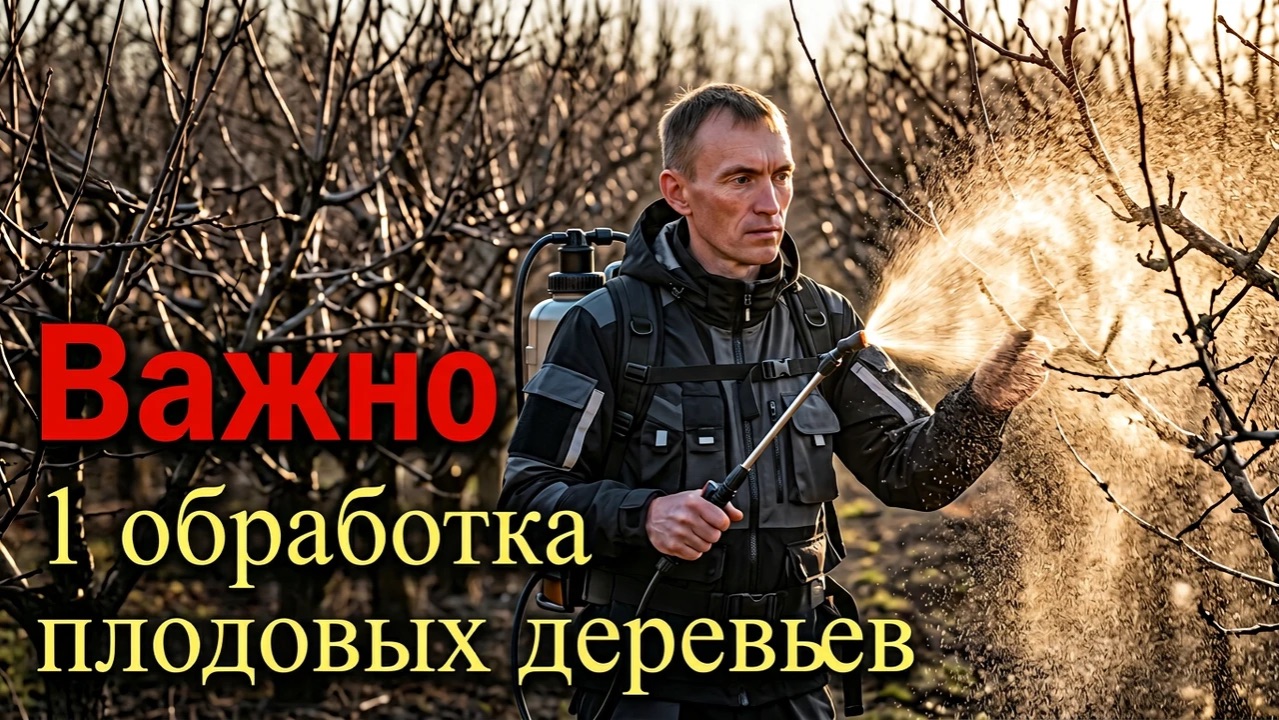 Важно 1 обработка плодовых деревьев