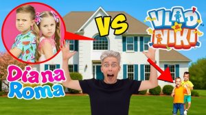 Мой дрон снял Диана и Рома VS Влад и Ники, а потом я спрятался в доме Дианы в реальной жизни!