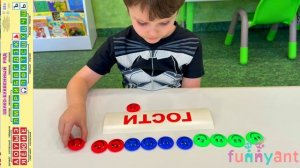 Звуко‑буквенный разбор (фонетический разбор) слова  у старших дошкольников Funny Ant Malahovka