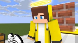 Джей Джей и Майки Энджелы против Гигантской девушки-дьявола в битве титанов. Майнкрафт Мультик