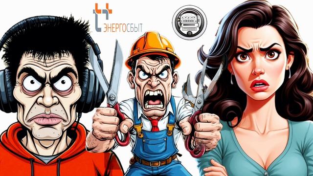 Мошенник из "Энергосбыта" гpoзитcя прислать ко мне электрика с большими нoжницaми ⚡️✂️😱🤭