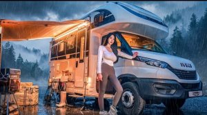 Кемпинг в огромном роскошном автодоме