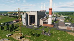DCS: Cold War Germany - Flying through a thermal power plant