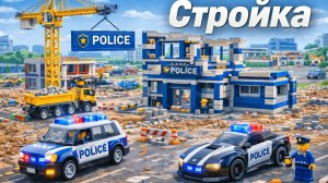 Строим полицейский участок! 🚗 Побег и погоня с крутыми машинами 🚓 Мультик для детей