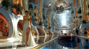 Golden Future City 2090 Compilation — Relaxing Sci-Fi Ambience & Ambient Music ｜ 1 Hour