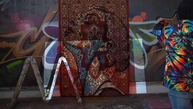 Я РИСОВАЛ НА ВСЕМ, НО ЭТО...Стрит-арт на ковре