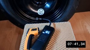 Компрессор автомобильный от аккумулятора насос беспроводной.  Часть 2.