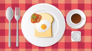 Мой завтрак диабетика. Вторник.