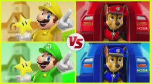 МАРИО ПРОТИВ ЩЕНЯЧЬЕГО ПАТРУЛЯ! 🍄🐾 КТО САМЫЙ ЛОВКИЙ НА ЦВЕТНОЙ ТРАССЕ? ВЕСЕЛЫЙ МУЛЬТИК-БАТТЛ