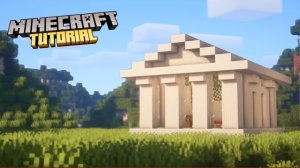 Minecraft | Как построить греческий храм / базу для выживания | Обучающее видео
