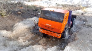 Для КАМАZА и озеро по колено! камаз 4350 на радиоуправлении по водным преградам