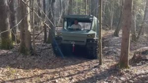 Пробный выезд лес/болото снегоболотоход от O-Rbox