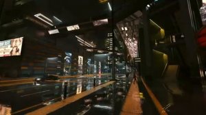 Cyberpunk Ambient Music  Night City Rain  Music for Relaxation