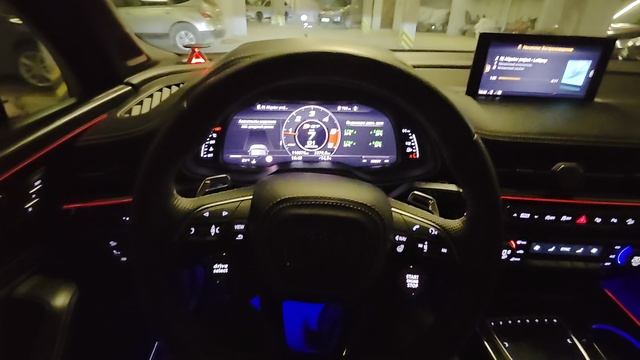 Работа кнопок start-stop и drive select для руля AUDI Q7 4M | SQ7. Видео 2