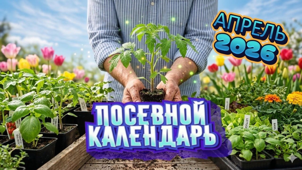 Лунный посевной календарь на апрель 2026 года