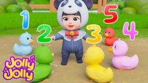 🍿Изучайте цвета и цифры с пятью утятами и многое другое | Веселый Веселый