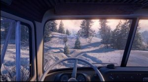 SnowRunner.Аляска. Сложный режим,играю без модов. Руль. Logitech Driving Force GT
