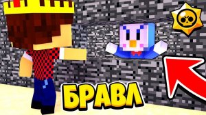 ПОЙМАЛ ВОРА ПИНГВИНА ЧТО ЖЕ С НИМ СДЕЛАТЬ БРАВЛ СТАРС В МАЙНКРАФТ 83