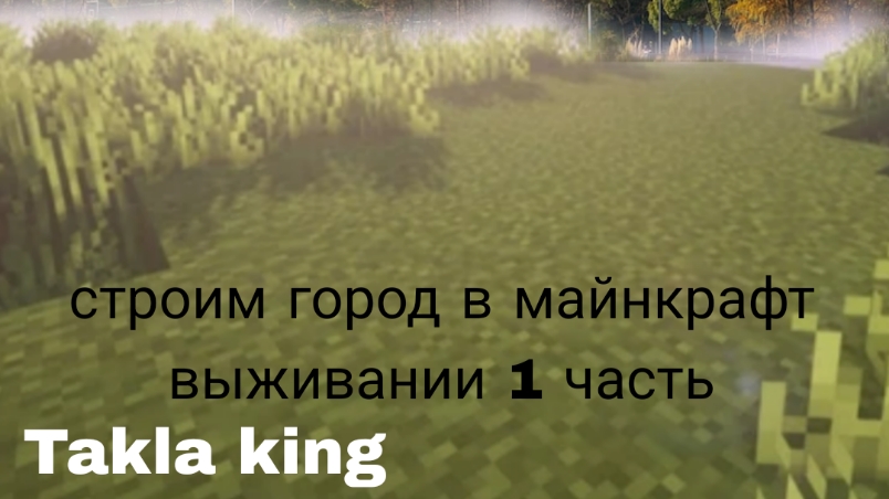 Строим город в майнкрафт выживании 1 часть