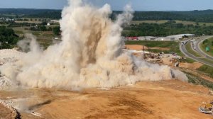 Rock Blasting Compilation 23 explosions in 2.5 minutes