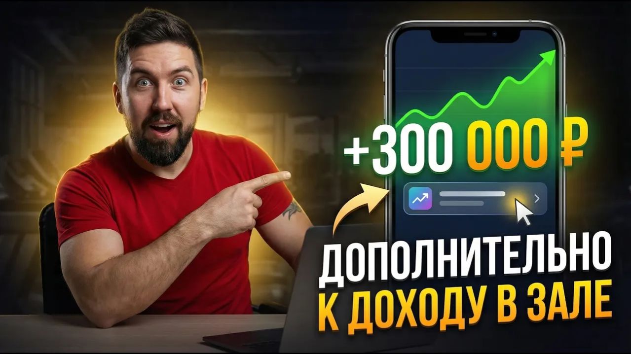 +300 000 рублей в месяц к доходу тренера в зале