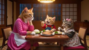 🍣🐱 Полуночный перекус котят пошел не так! 😱 Кошка-мама застала их в суши-баре! Мультики для детей