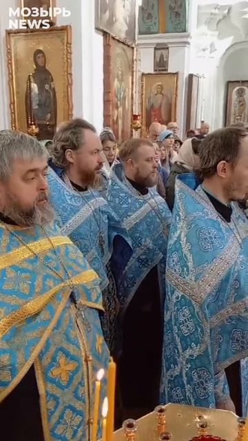 В кафедральный собор святого Архангела Михаила принесен ковчег с частицей Пояса Пресвятой Богородицы