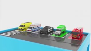 Изучение цветов с помощью уличных транспортных средств и грузовых самолетов, автомобилей для детей