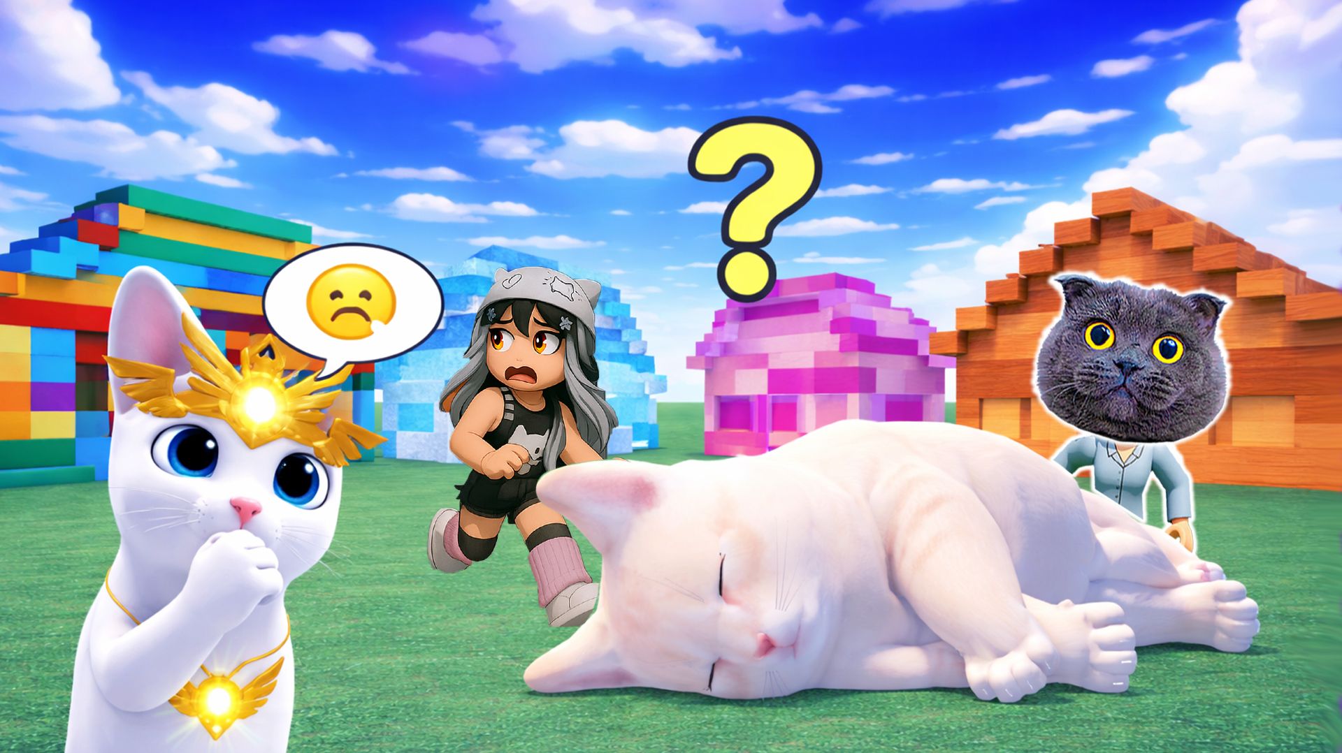 ВЫБЕРИ ДОМ в КОТЯТКАХ, Чтобы Спастись от БОЛЬШОГО КОТА