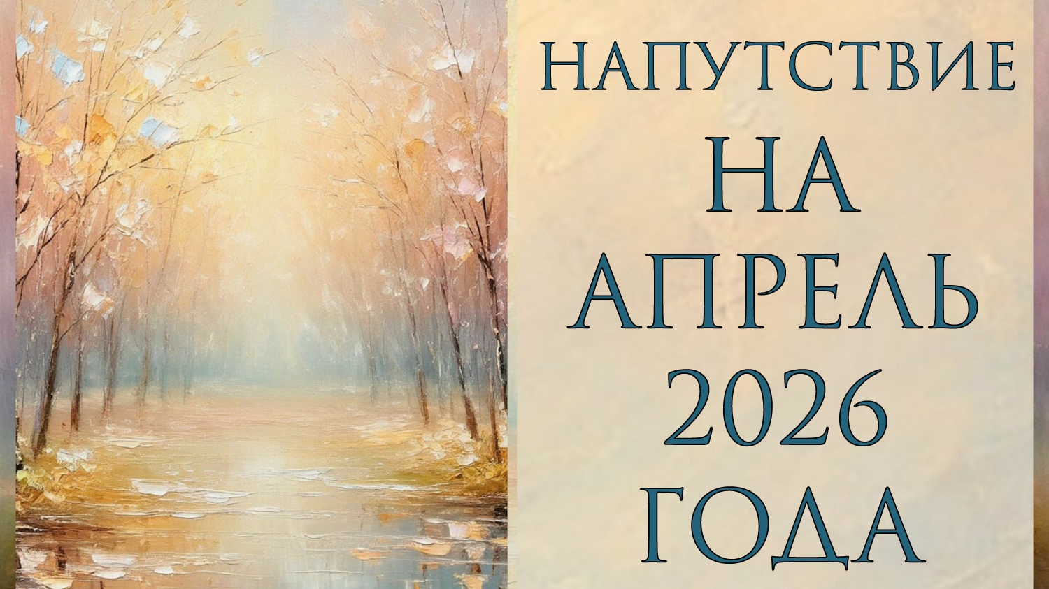 НАПУТСТВИЕ НА АПРЕЛЬ 2026 ГОДА