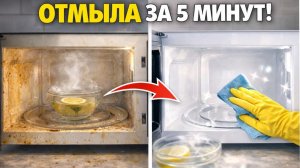 Грязная микроволновка стала как новая! Простой способ