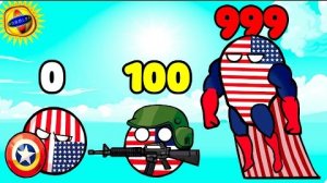 🌞Захватил США в игре - Balls War: Conquer the World