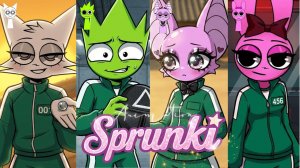 SPRUNKI в Игре в Кальмара красный свет – зеленый свет! РЕАКЦИЯ