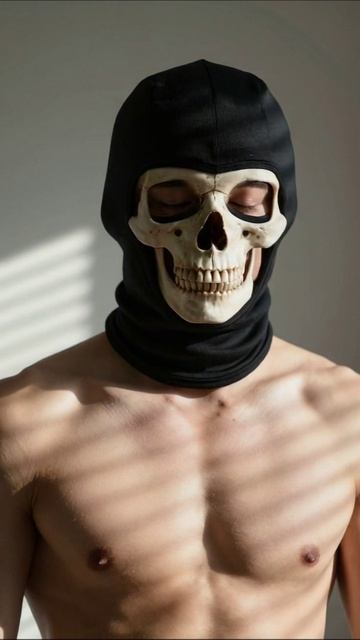 Загадочная маска: красота и жуть #арт #фото #мода