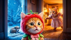 Котёнок услышал тихий писк за дверью. То, что сделала мама-кошка, меня потрясло