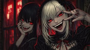 VAMPIRE STUDENT DARK CYBERPUNK METAL