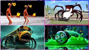 Чу-Чу Чарльз против Паровозика Томаса, Школьного Автобуса и Сиреноголового в Тайлс Хоп