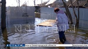 Первые дома и огороды затопило паводком в Балахне