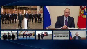 Putin opened new transport infrastructure facilities via videoconference