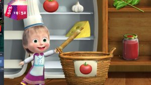 Маша и Медведь. Маша готовит  пиццу для друзей волков. Пиццерия. Часть 9