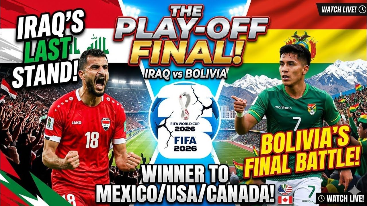 Ирак — Боливия Футбол ЧМ 2026. Межконтинентальный отбор. Финальный этап. Прямая Трансляция